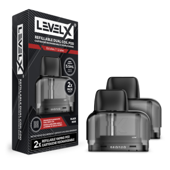 Level X Refillable Dual Coil Empty Pod 2pk